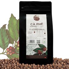 500g - Cà phê hạt Tỉ lệ Hảo Hạng - 90% Robusta + 10% Arabica - Light coffee