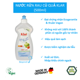 Nước rửa rau củ quả Klar 500ml