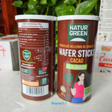 Bánh ống quế sôcôla hữu cơ NaturGreen 140g