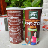Bánh ống quế sôcôla hữu cơ NaturGreen 140g