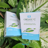 Bông ngoáy tai hữu cơ Organyc (hộp 200 cái)