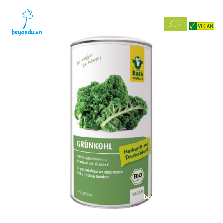 Bột cải kale hữu cơ Raab Vitalfood 190g