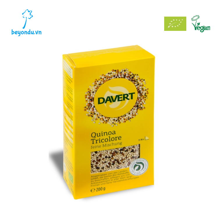 [] Hạt diêm mạch (quinoa) 3 màu hữu cơ Davert
