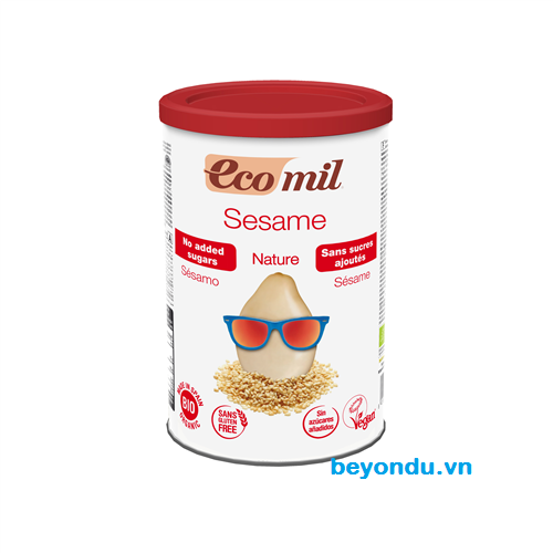 Sữa hạt mè (vừng) hữu cơ Ecomil dạng bột không thêm đường (Ecomil Sesame Instant Bio 400g)