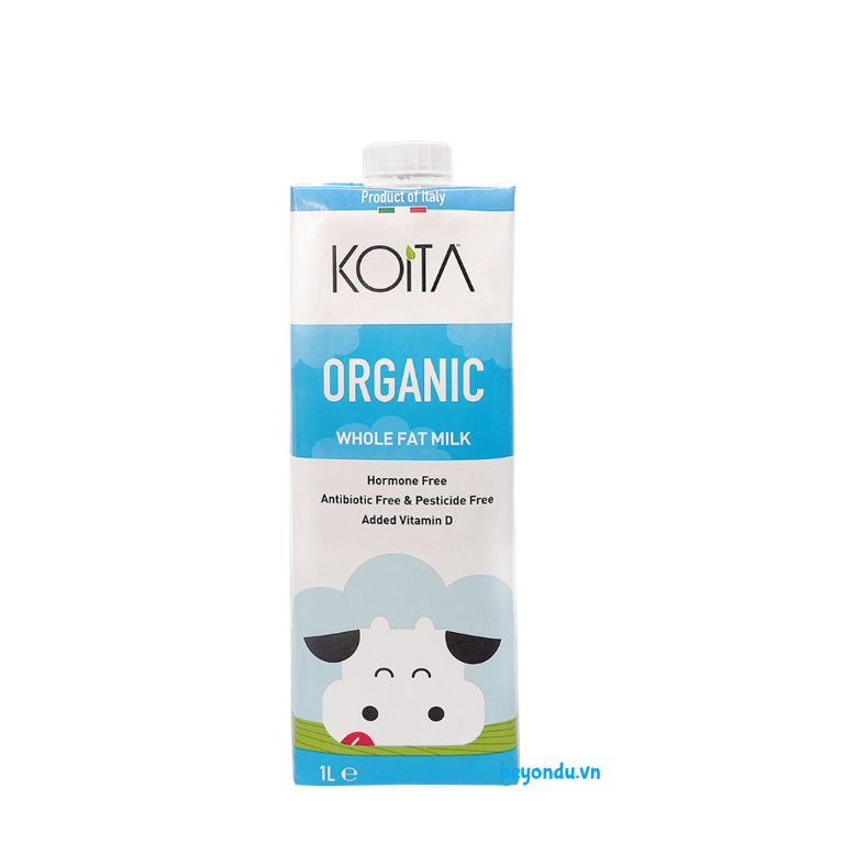 Sữa nguyên kem hữu cơ Koita 1l