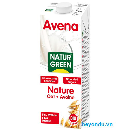 Sữa yến mạch hữu cơ NaturGreen không thêm đường 1l