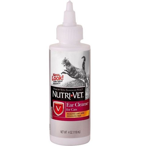 Nutri-Vet Ear Cleanse dung dịch làm sạch tai cho mèo 118ml (4oz)