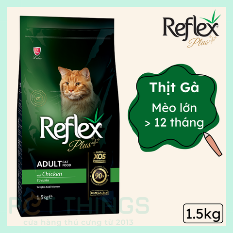 Reflex Plus Adult Cat Thức Ăn Hạt Cho Mèo Trưởng Thành 1.5Kg