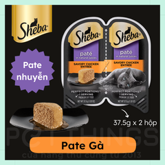 Pate Mèo Sheba Perfect Portions Paté Savory Chicken 37.5gx2