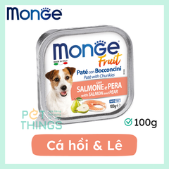 Pate Chó Monge Fruit Salmon & Pear 100g