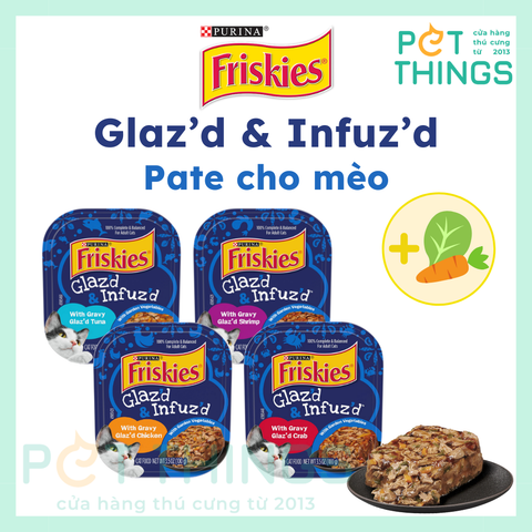 Pate Mèo Friskies Glaz'd & Infuz'd 100g