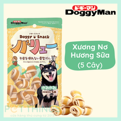 Snack Chó Doggyman Xương Nơ Hương Sữa 5 cây