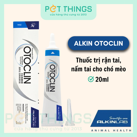 Thuốc Nhỏ Trị Rận Tai, Nấm Tai Cho Chó Mèo Alkin Otoclin 20ml