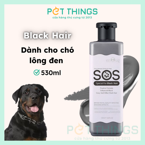 SOS Black Hair Sữa Tắm Cho Chó Lông Đen 530ml