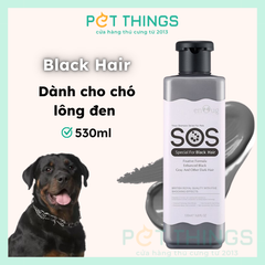 SOS Black Hair Sữa Tắm Cho Chó Lông Đen 530ml