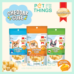 SmarHeart Cheddar Cube - Snack Phô Mai Viên Cho Chó 50g