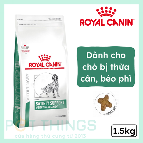 Royal Canin Veterinary Satiety Weight Management Thức Ăn Hạt Kiểm Soát Cân Nặng Cho Chó 1.5Kg