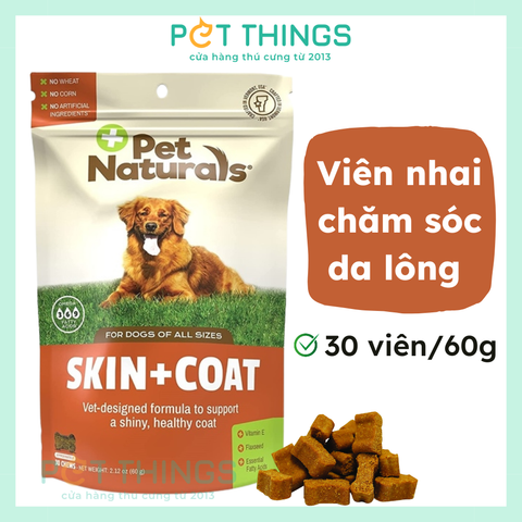 Pet Naturals Skin + Coat for Dogs 30 viên