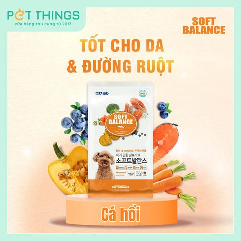 Thức Ăn Hạt Mềm Cho Chó Soft Balance Da Lông & Đường Ruột, 1.2kg