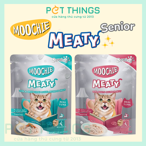 Pate Moochie Meaty Senior Thức Ăn Ướt Cho Mèo Lớn Tuổi 70g