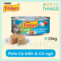 Pate Mèo Friskies Paté Ocean Whitefish & Tuna Dinner 156g