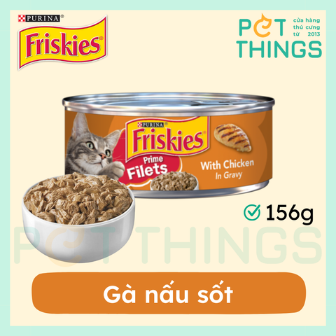 Pate Mèo Friskies Prime Filets With Chicken In Gravy 156g