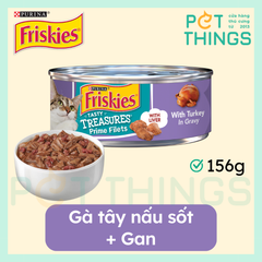 Pate Mèo Friskies Tasty Treasures Prime Filets With Turkey In Gravy 156g
