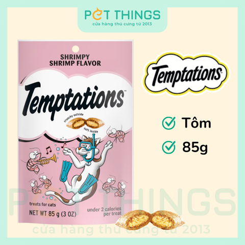 Temptations USA Shrimpy Shrimp Bánh Thưởng Cho Mèo Vị Tôm