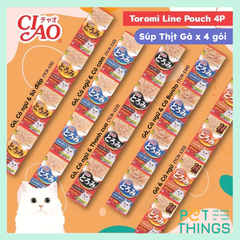 Pate Mèo CIAO Toromi Súp Thịt Gà 35g * 4 gói