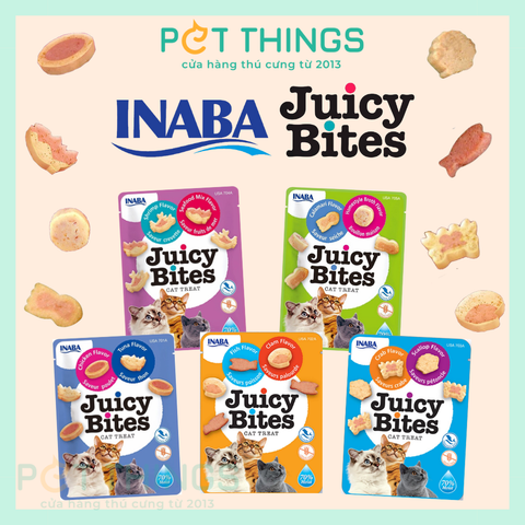 Inaba Juicy Bites Bánh Thưởng Viên Mềm Cho Mèo 11.3g