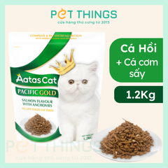 Aatas Cat Pacific Gold Salmon & Anchovies Thức Ăn Hạt Cho Mèo Trưởng Thành