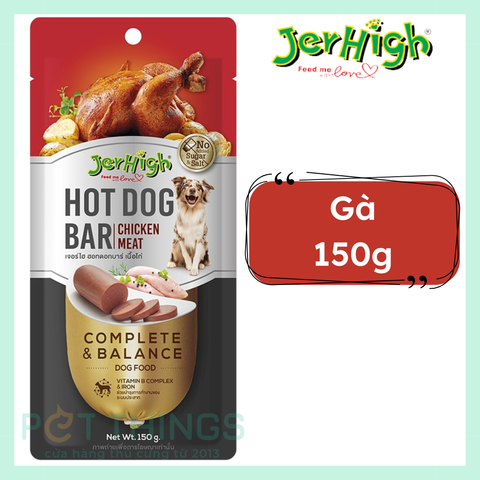 Jerhigh Hotdog bar Chicken 150g