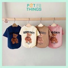 Áo có tay thu đông Good Day Bear M/L/XL/2XL