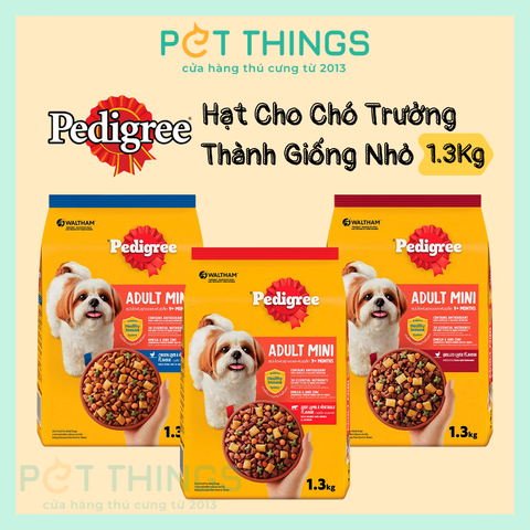 Thức Ăn Hạt Cho Chó Giống Nhỏ Trưởng Thành Pedigree Adult Mini trên 9 tháng tuổi