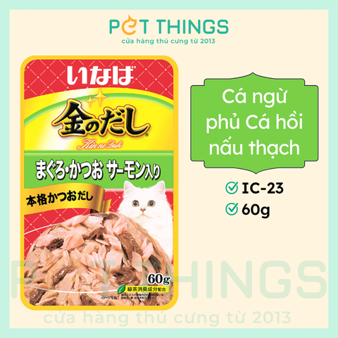 Pate Mèo Inaba Cá Ngừ & Cá Hồi 60g, IC-23