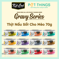 Pate Mèo Kit Cat Gravy - Thịt Nấu Sốt 70g