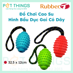 Đồ Chơi Cao Su Hình Bầu Dục Gai Có Dây