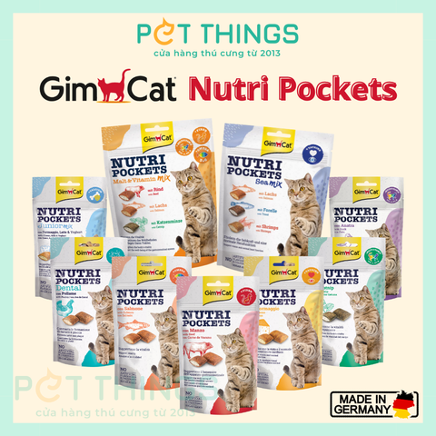 Bánh Thưởng Cho Mèo GimCat Nutri Pockets 60g / 150g
