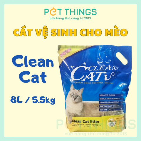 Cát Vệ Sinh Mèo Clean Cat Litter 8L