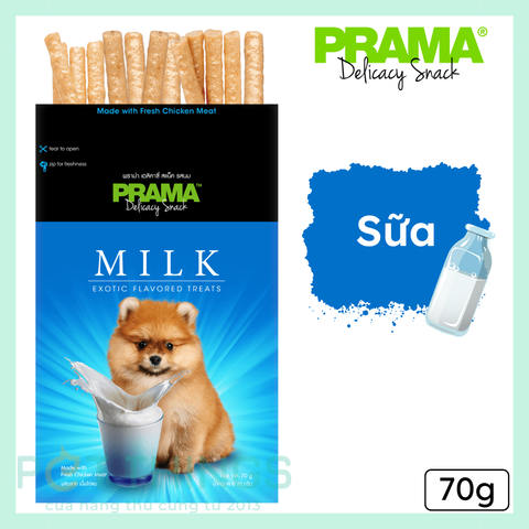 Snack cho chó Prama Milk 70g