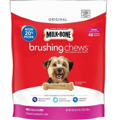 Milk-Bone Original Brushing Chews Daily 48 Mini Dental Dog Treats
