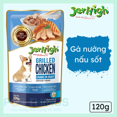 Pate cho chó Jerhigh Grilled Chicken in Gravy 120g