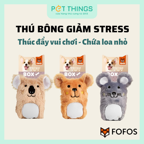 FOFOS Toy Box Dog Plush Puppy - Đồ Chơi Thú Bông Cho Chó