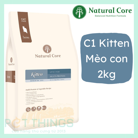 Hạt khô cho mèo con Natural Core C1 Kitten Multi-Protein