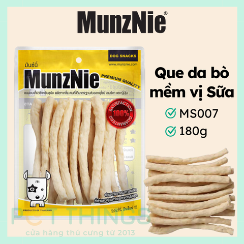 Snack Chó MunzNie MS007 Que Da Bò Mềm Vị Sữa 180g