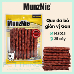 Snack Chó MunzNie MS013 Que Da Bò Giòn Vị Gan 12 Cây