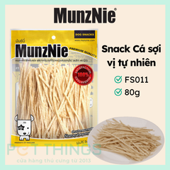 Snack Chó Mèo MunzNie FS001 Cá Sợi Vị Tự Nhiên 80g