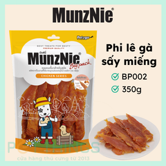 Snack Chó Munznie BP002 Phi Lê Gà Sấy Miếng 350g