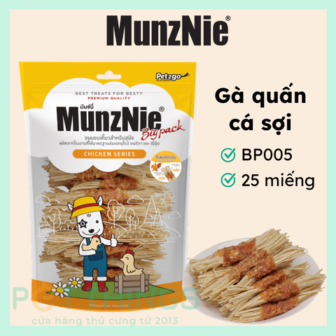 Snack Chó Munznie Gà Quấn Cá Sợi
