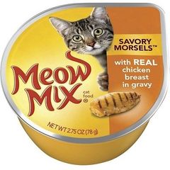 Pate mèo Meow Mix Chicken breast in Gravy 78g
